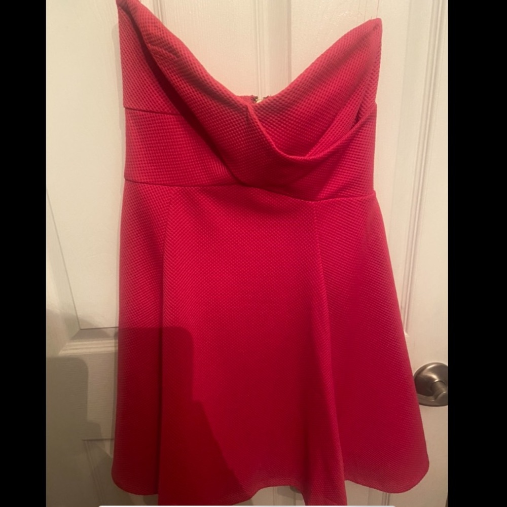 Pink strapless mini dress (worn once)